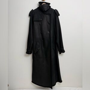 Ralph Lauren Purple Label Black Trench Coat